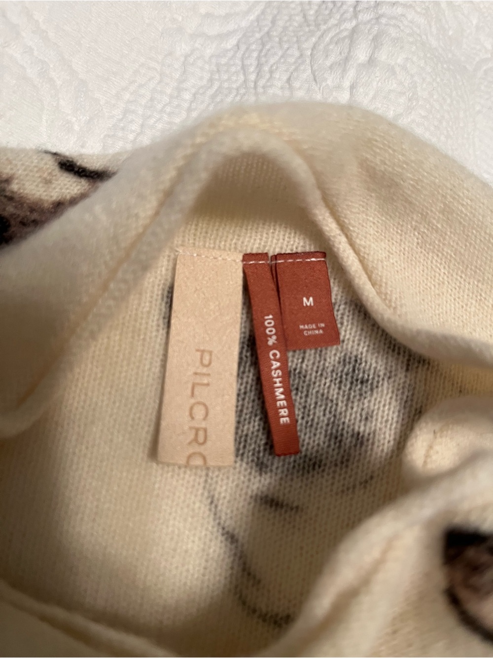 Anthropologie Pilcro Cashmere Dog Print Sweater - Picture 10 of 10